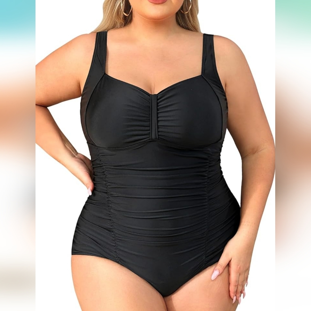 DACI PLUS SIZE One Piece Ruched Swimsuit